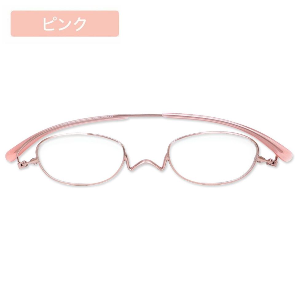 Nスタ フラットカラー 201オーバル（ピンク） | [鯖江製] 薄型