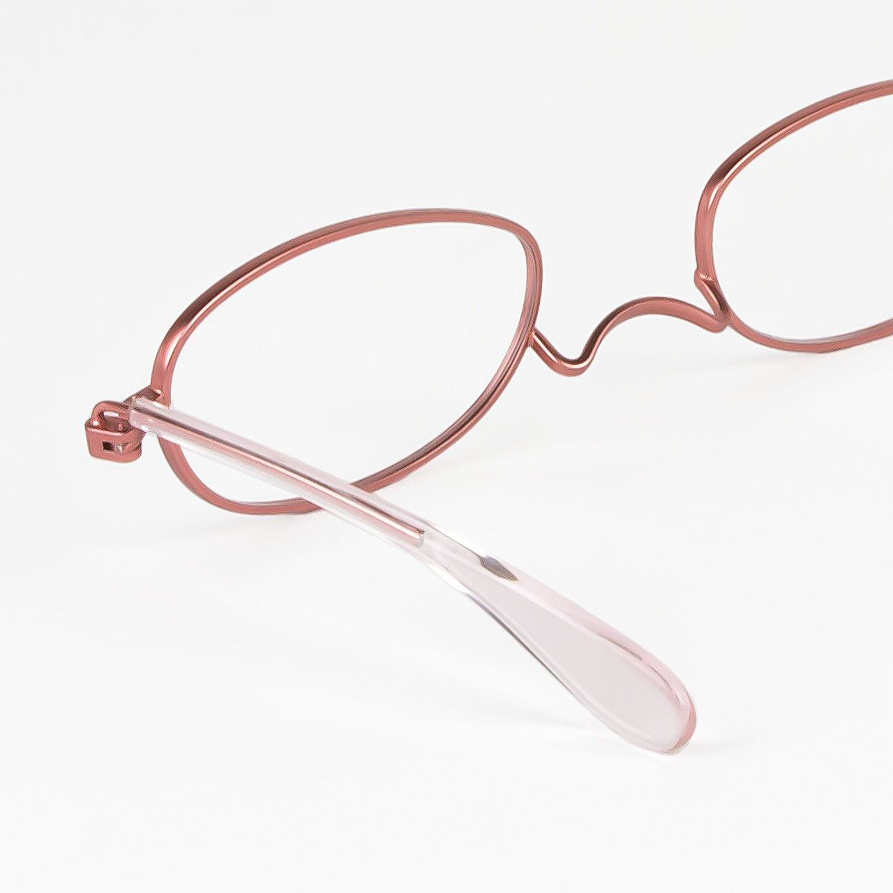 ペーパーグラスmini３ オーバル（ピンク） | [鯖江製] 薄型めがね 
